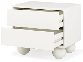 Noční stolek FRANCESCO 54 cm bílý