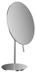 Emco Cosmetic mirrors Pure - Stojace okrúhle holiace a kozmetické zrkadlo, Ø 202 mm, 3 násobné zväčšovanie, chróm 109400112