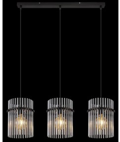 Globo 15698-3H - Luster na lanku GORLEY 3xE27/60W/230V čierna