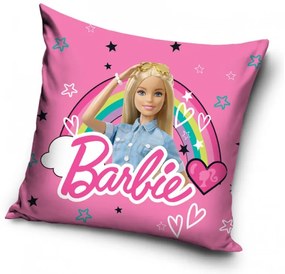 Carbotex Obliečka na vankúšik 40x40 cm - Barbie Čarovná dúha