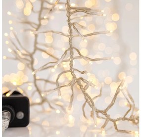 LED vonkajší vianočný reťaz CLUSTER 588xLED/8 funkcií 8,5 m IP44 teplá biela