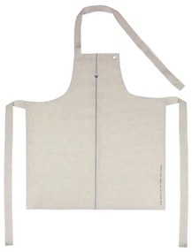 Apron Naturel Bleu Stripe 100% linen