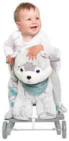 Hojdacia hračka s melódiou a kolieskami PlayTo husky