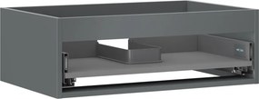 Mexen Box-A, závesná skrinka 70 cm, 1 zásuvka, grafitová matná, 91AX0-0700-235-1-66