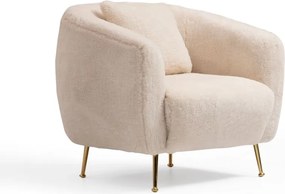 Křeslo Istiridey béžové/zlaté