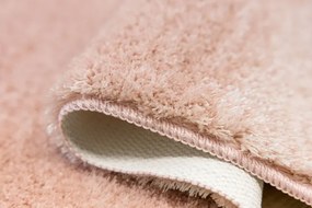 Kúpeľňový koberček Malmo ružový, kruh