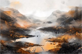 Obraz - Maľba horskej krajiny (90x60 cm)