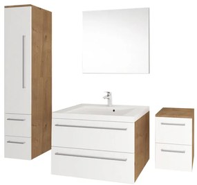 Mereo Bino, kúpeľňová skrinka spodná 50 cm, Multidecor, Dark Rockford Hic, MER-CN694DRH1