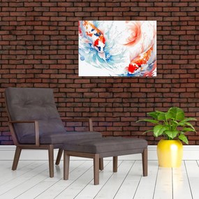 Sklenený obraz - Ryby (70x50 cm)