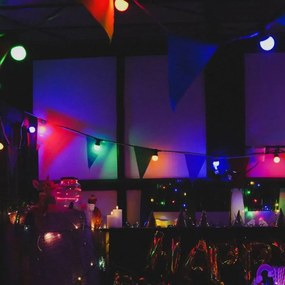 DECOLED LED žárovka, červená, patice E27