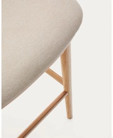 Béžová barová stolička (výška sedadla 65 cm) Ciselia – Kave Home