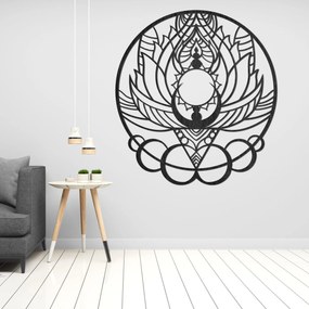 SENTOP | Drevená dekorácia na stenu mandala kvet slnka | SENTOP PR0520