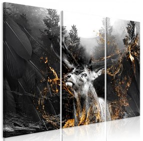 Artgeist Obraz - King of the Woods (3 Parts) Veľkosť: 120x80, Verzia: Premium Print