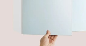 Závěsná zrcadlová skříňka Vasagle Batylda 90 cm bílá