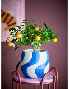 Kameninový ručne maľovaný obal na kvetináč ø 20,5 cm Rómy – Bloomingville