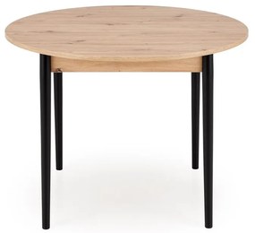 Rozkladací jedálenský stôl Pivot 102/141 cm dub artisan/čierny buk