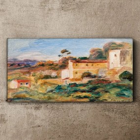 Obraz na plátne Abstrakcie dedinských domov