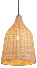 Toolight Natural, stropné závesné svietidlo 1xE27 APP1646-1CP, prírodná hnedá, OSW-05114