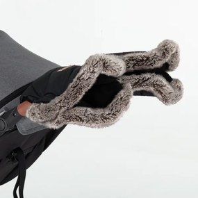 PETITE&amp;MARS - SADA Detský fusak 4v1 COMFY + rukávniky na kočík Forever Black