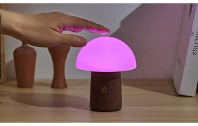 Biela/v tmavoprírodnej farbe LED stolná lampa (výška 12,5 cm) Alice Mushroom – Gingko