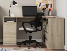 Rohový písací stôl Carlos, dub sonoma%