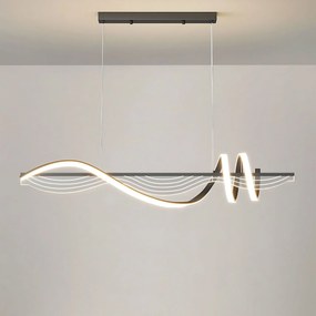 Toolight Toolight, závesné LED svietidlo 100 cm, 3000K, LHJ041-CP, čierna, OSW-50019