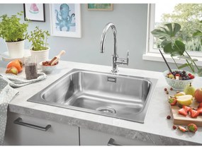 GROHE BauLoop - Páková drezová batéria, chróm 31368000