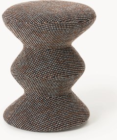 Okrúhla čalúnená taburetka Zig Zag