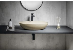 Sapho - Umývadlo na dosku FORMIGO 60x40 cm betón/béžová