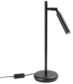 Stolná lampa Pastelo, 1x čierne kovové tienidlo