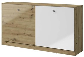 Sklápacia posteľ horizontálne Nero 16 – Šedá Lesk