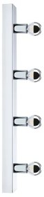 Paulmann 80098 - 4xE14/40W IP44 Kúpeľňové osvetlenie zrkadla REGULA 230V chróm
