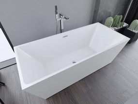 Mexen Lita, voľne stojaca vaňa 170 x 75 cm + chrómová odtoková zátka a prepadový otvor, biela, 52121707500