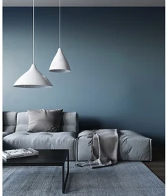 Závesná lampa Lisa 450, biela