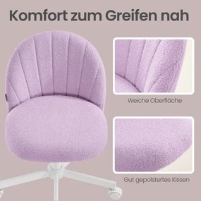 Kozmetická stolička s kolieskami TEDDY OBGB35027P101 fialová