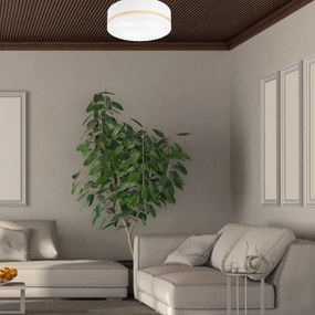 Stropné svietidlo SIRJA STRIPE 4xE27/15W/230V pr. 45 cm biela