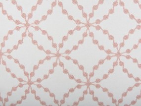 Sada 2 bavlnených vankúšov so vzorom štvorlístka 45 x 45 cm ružová VERBENA Beliani