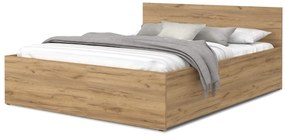 Manželská posteľ s úložným priestorom Dolly - dub craft Rozmer: 160x200