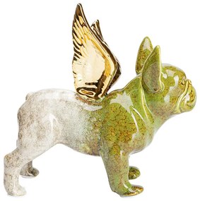 Wings Dog dekorácia zelená