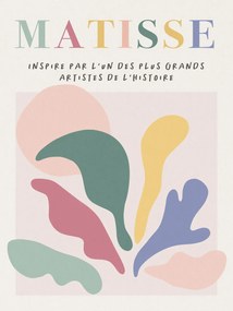 Obrazová reprodukcia Danish Pastel Cut Out Abstract Pattern (1/3) - Henri Matisse Inspiré, (30 x 40 cm)