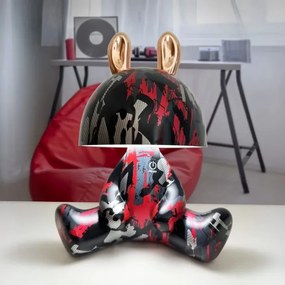 LED Stmievateľná detská dotyková lampička FANCY LED/2,5W/3,7V čierna/červená