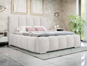 Čalúnená manželská posteľ Lisko Boucle, Rozmer postele: 140x200, Farby: Abriamo 04