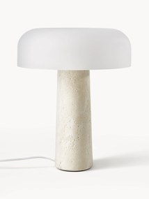 Stolová lampa's travertínovým podstavcom Carla