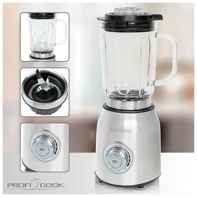 ProfiCook UM 1207 stolný mixér, strieborná