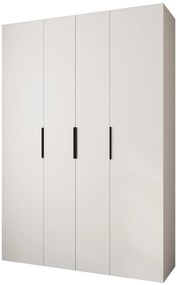 Šatníková skriňa 180 cm Carmela 40-4 (biela + čierna). Akcia -20%. Vlastná spoľahlivá doprava až k Vám domov. 1126665