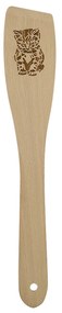 AMADEA Drevená obracačka s obrázkom mačky, masívne drevo, dĺžka 30 cm