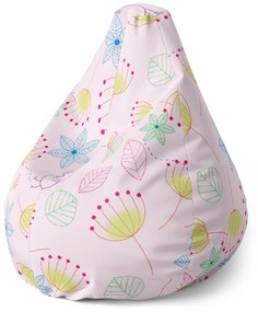 Sablio Sedací vak Pear Farebné obrázky - 70 x 95 x 15 cm