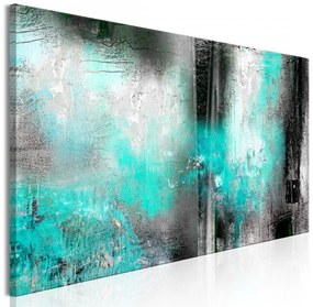 Artgeist Obraz - Turquoise Fog (1 Part) Narrow Veľkosť: 150x50, Verzia: Premium Print