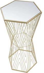 Odkladací stolík Lines 40 cm zlatý