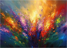 Obraz - Abstrakcia kvetov (70x50 cm)